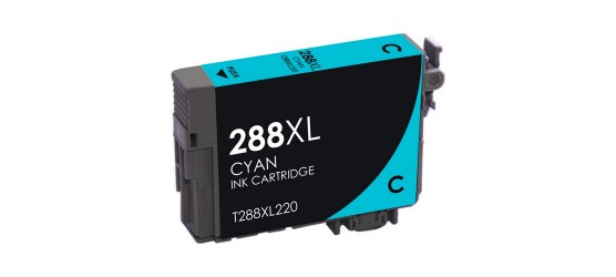 EPSON T288XL-220 (288XL) High Capacity Cyan Compatible Inkjet Cartridge